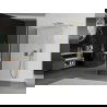 Mexen Kioto walk-in dušo siena 140 x 70 cm, skaidri, šlifuota auksinė - 800-140-212-55-00-070