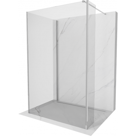 Mexen Kioto Walk-in dušo sienelė 120 x 110 x 30 cm, skaidri, chromuota - 800-120-110-221-01-00-030