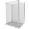Mexen Kioto Walk-in dušo sienelė 120 x 110 x 30 cm, skaidri, chromuota - 800-120-110-221-01-00-030
