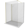 Mexen Kioto Walk-in dušo siena 90 x 75 cm, skaidri, šlifuota auksinė - 800-090-212-55-00-075