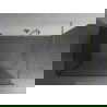 Mexen Kioto Walk-in dušo siena 140 x 80 cm, permatoma, šlifuota auksinė - 800-140-212-55-00-080