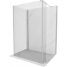 Mexen Kioto Walk-in dušo sienelė 120 x 80 x 40 cm, skaidri, chromuota - 800-120-080-221-01-00-040