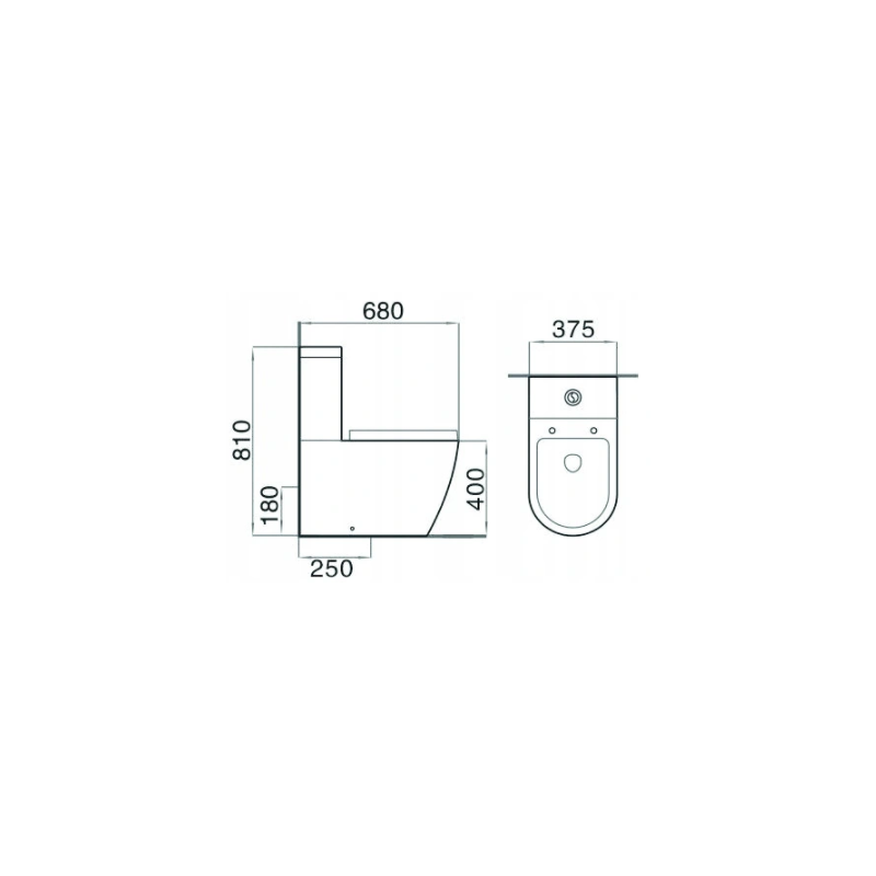 Mexen Lena kompaktiškas WC su lėtai nusileidžiančiu dangčiu, baltas - 31051000