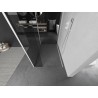 Mexen Kioto dušo sienelė Walk-in 135 x 80 x 30 cm, permatoma, balta - 800-135-080-221-20-00-030