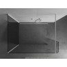 Mexen Kioto dušo sienelė Walk-in 135 x 80 x 30 cm, permatoma, balta - 800-135-080-221-20-00-030