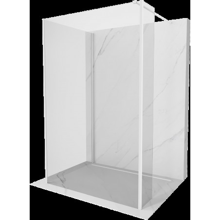 Mexen Kioto walk-in dušo siena 90 x 90 x 30 cm, skaidrus, baltas - 800-090-090-221-20-00-030