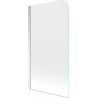 Mexen Felix vonios pertvara 1-duris, 70 x 140 cm, permatomas, chromas - 890-070-001-01-00