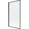 Mexen Alex voniai skirtas 1 sparno pertvara 80 x 140 cm, juodas rėmelis fix - 893-080-000-70-70