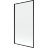 Mexen Alex vieno sparno dušo pertvara 70 x 140 cm, juodas rėmelis - 893-070-001-70-70