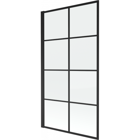 Mexen Alex 1 judamosios dalies vonios sienelė 70 x 140 cm, Juodas raštas fix- 893-070-000-70-77