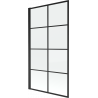 Mexen Alex vieno skydelio vonios pertvara 70 x 140 cm, juodas tinklelis fix - 893-070-000-70-77