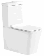 Mexen Cube kompaktinis WC su lėtai nusileidžiančiu dangčiu, baltas - 31014000