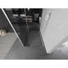 Mexen Kioto walk-in dušo siena 140 x 85 x 40 cm, skaidrus, baltas - 800-140-085-221-20-00-040