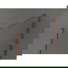 Mexen Kioto Walk-in dušo siena 125 x 90 cm, permatoma, šlifuota varis - 800-125-212-65-00-090