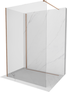 Mexen Kioto dušo siena "Walk-in" 130 x 90 cm, permatomas, šlifuota varis - 800-130-212-65-00-090
