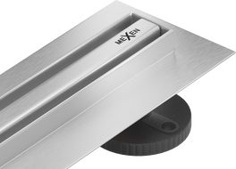 Mexen Flat 360° Slim linijinė sukamojo nutekėjimo sistema 80 cm, inox - 1041080