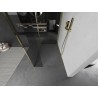 Mexen Kioto dušo sienelė Walk-in 100 x 70 x 30 cm, skaidri, auksinė - 800-100-070-221-50-00-030