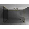 Mexen Kioto dušo sienelė Walk-in 100 x 70 x 30 cm, skaidri, auksinė - 800-100-070-221-50-00-030