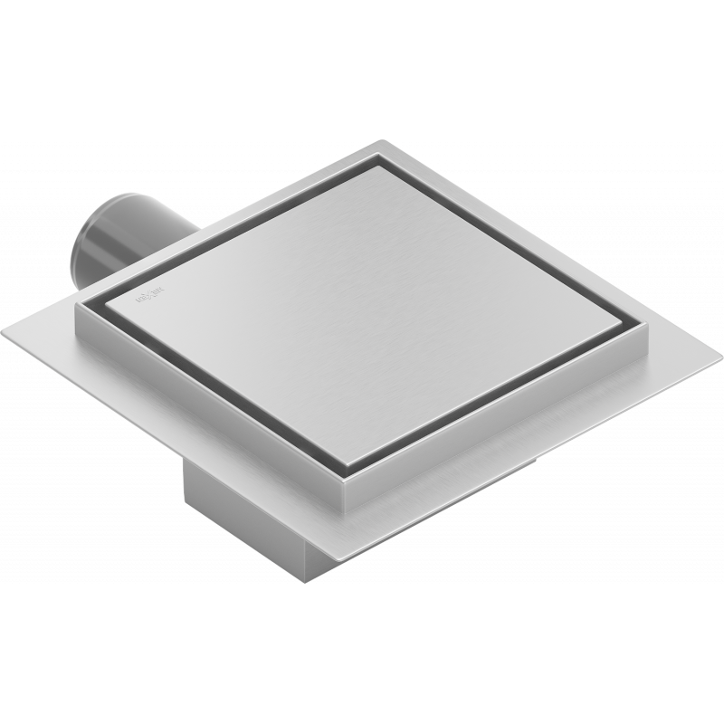 Mexen Flat-Q M13 grindų kvadratinis latakas 15 x 15 cm, inox - 1010015