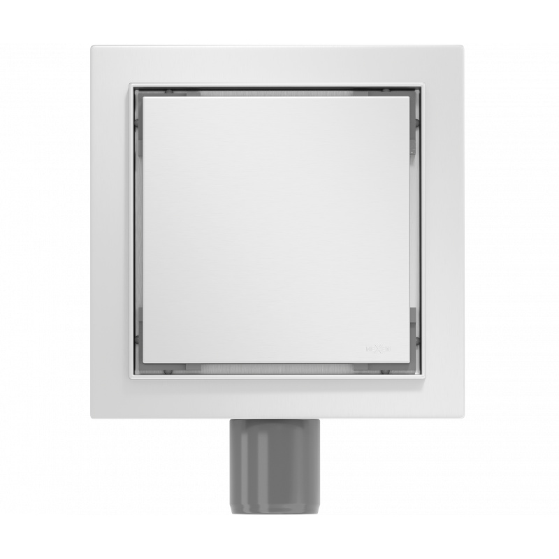 Mexen Flat-Q M13 grindų kvadratinis latakas 15 x 15 cm, inox - 1010015