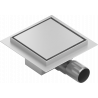 Mexen Flat-Q M13 grindų kvadratinis latakas 15 x 15 cm, inox - 1010015