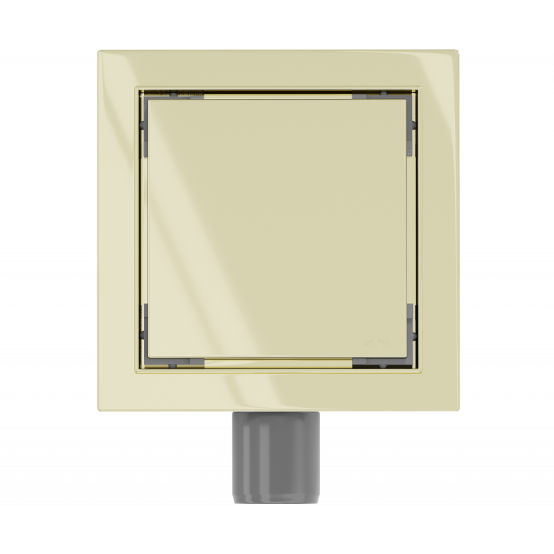 Mexen Flat-Q M13 grindų įleidžiamas kvadratinis 12 x 12 cm, auksinis - 1510012