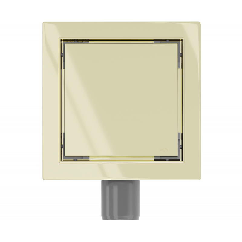 Mexen Flat-Q M13 grindų nutekėjimas kvadratinis 15 x 15 cm, auksinis - 1510015