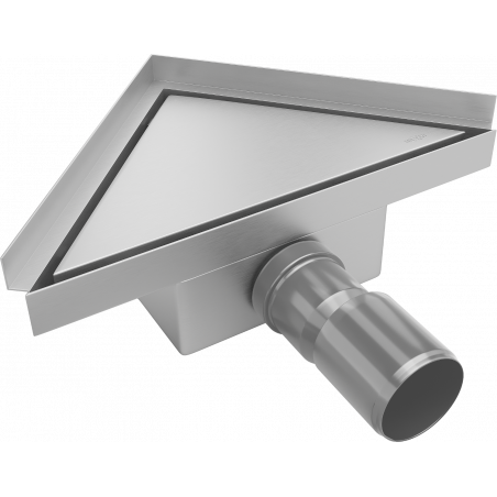 Mexen Flat-T M13 trikampis grindų latakas 20 x 20 cm, inox - 1010320