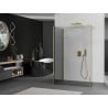 Mexen Kioto dušo siena Walk-in 140 x 80 x 30 cm, skaidrus, auksinis - 800-140-080-221-50-00-030