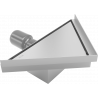 Mexen Flat-T M13 trikampis grindų latakas 20 x 20 cm, inox - 1010320