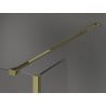 Mexen Kioto dušo siena Walk-in 135 x 80 x 30 cm, skaidri, auksinė - 800-135-080-221-50-00-030