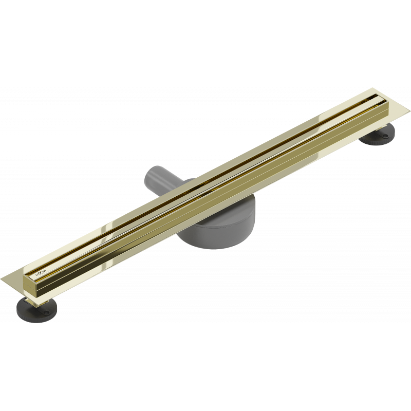 Mexen Flat 360° Slim 60 cm ilgio, auksinė rotacinė linijinė nutekėjimo sistema - 1541060