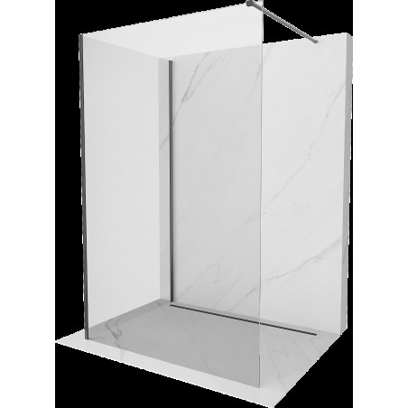 Mexen Kioto Walk-in dušo sienelė 100 x 90 cm, skaidrus, šaudymo pilkas šlifuotas - 800-100-212-66-00-090