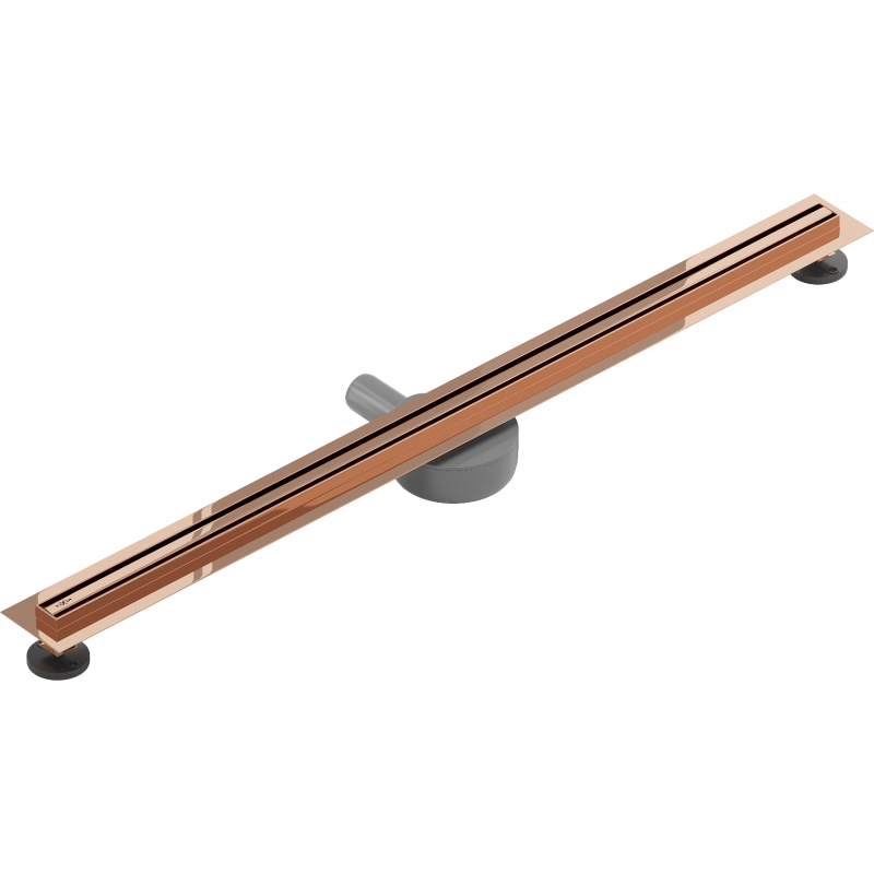 Mexen Flat 360° Slim Pasukimo linijinis nutekėjimas 80 cm, rožinis auksas - 1641080