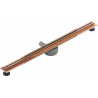 Mexen Flat 360° Slim linijinis rotacinis nutekėjimas 80 cm, Rožinio aukso - 1641080