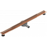 Mexen Flat 360° Slim linijinis pasukamas nutekėjimas 80 cm, rožinis auksas - 1641080