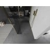 Mexen Kioto dušo siena Walk-in 120 x 110 x 30 cm, skaidrus, auksinis - 800-120-110-221-50-00-030