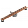 Mexen Flat 360° Slim linijinis rotacinis nutekėjimas 70 cm, Rožinio aukso - 1641070