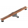 Mexen Flat 360° Slim linijinis drenažas su pasukimu 70 cm, rožinis auksas - 1641070