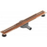 Mexen Flat 360° Slim linijinis rotacinis nutekėjimas 70 cm, Rožinio aukso - 1641070
