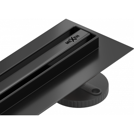 Mexen Flat 360° Slim Rotacinis linijinis nutekėjimas 120 cm, juodas - 1741120