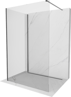 Mexen Kioto Dušo pertvara Walk-in 130 x 120 cm, skaidri, ginklų pilka šlifuota - 800-130-212-66-00-120