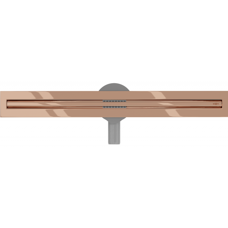 Mexen Flat 360° Slim besisukantis linijinis nutekėjimas 60 cm, rožinis auksas - 1641060