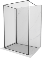 Mexen Kioto walk-in dušo siena 140 x 70 cm, juodos raštas, šviesiai pilka šepečiu - 800-140-212-66-70-070