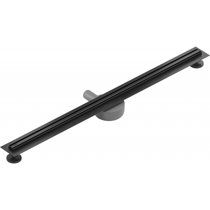 Mexen Flat 360° Slim 100 cm ilgio juodas linijinio tipo rotacinis nutekėjimas - 1741100