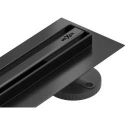 Mexen Flat 360° Slim Pasukamas linijinis nutekėjimas 70 cm, juodas - 1741070