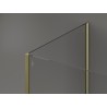 Mexen Kioto dušo siena Walk-in 140 x 90 x 40 cm, permatoma, auksinė - 800-140-090-221-50-00-040