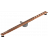 Mexen Flat 360° Slim pasukamas linijinis nutekėjimas 120 cm, rožinis auksas - 1641120