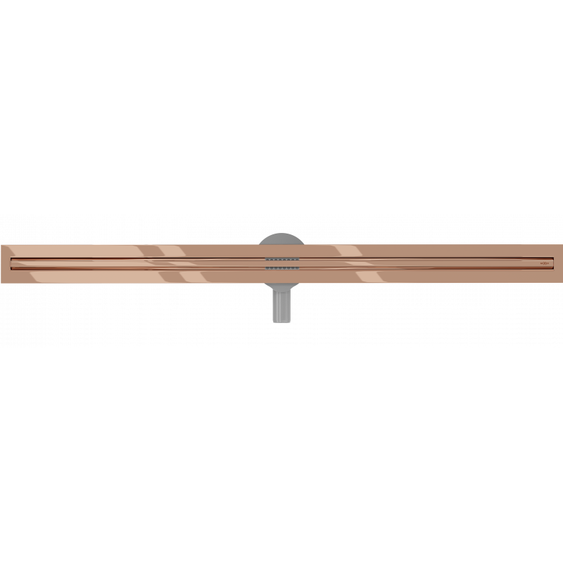 Mexen Flat 360° Slim pasukamoji linijinė nuteka 120 cm, rausvas auksas - 1641120