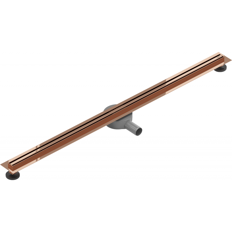 Mexen Flat 360° Slim pasukamoji linijinė nuteka 120 cm, rausvas auksas - 1641120